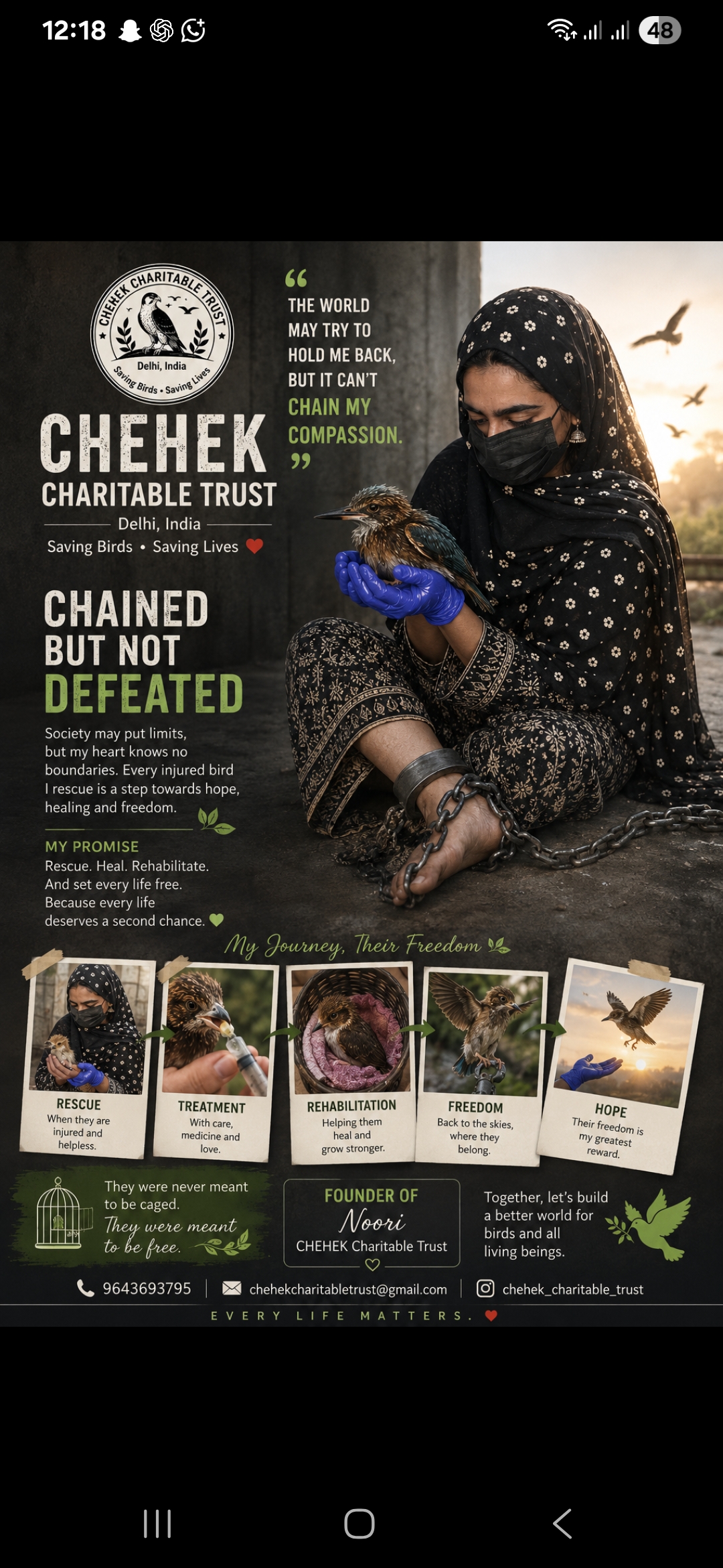 Chained but not defeated